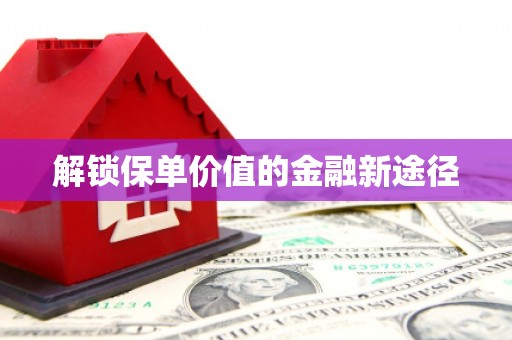 独山解锁保单价值的金融新途径