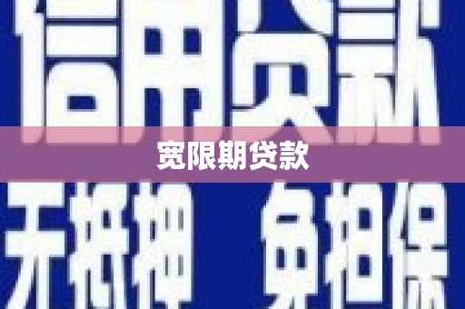 阆中宽限期贷款