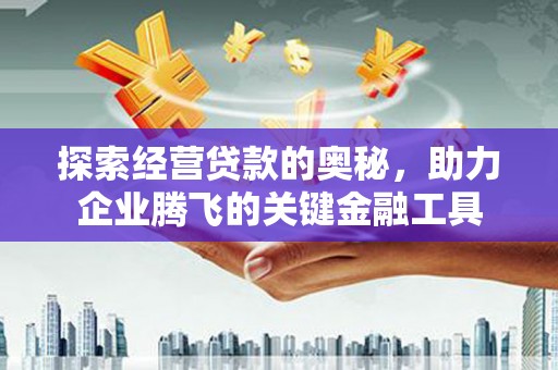 新都探索经营贷款的奥秘，助力企业腾飞的关键金融工具