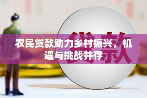 环江农民贷款助力乡村振兴，机遇与挑战并存