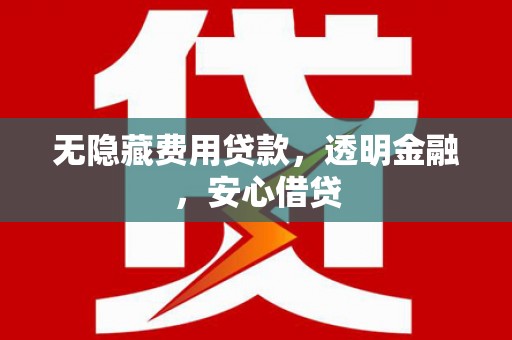 岱山无隐藏费用贷款，透明金融，安心借贷