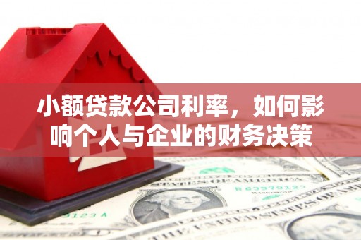 鹤庆小额贷款公司利率，如何影响个人与企业的财务决策