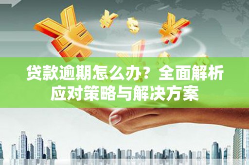 揭东贷款逾期怎么办？全面解析应对策略与解决方案